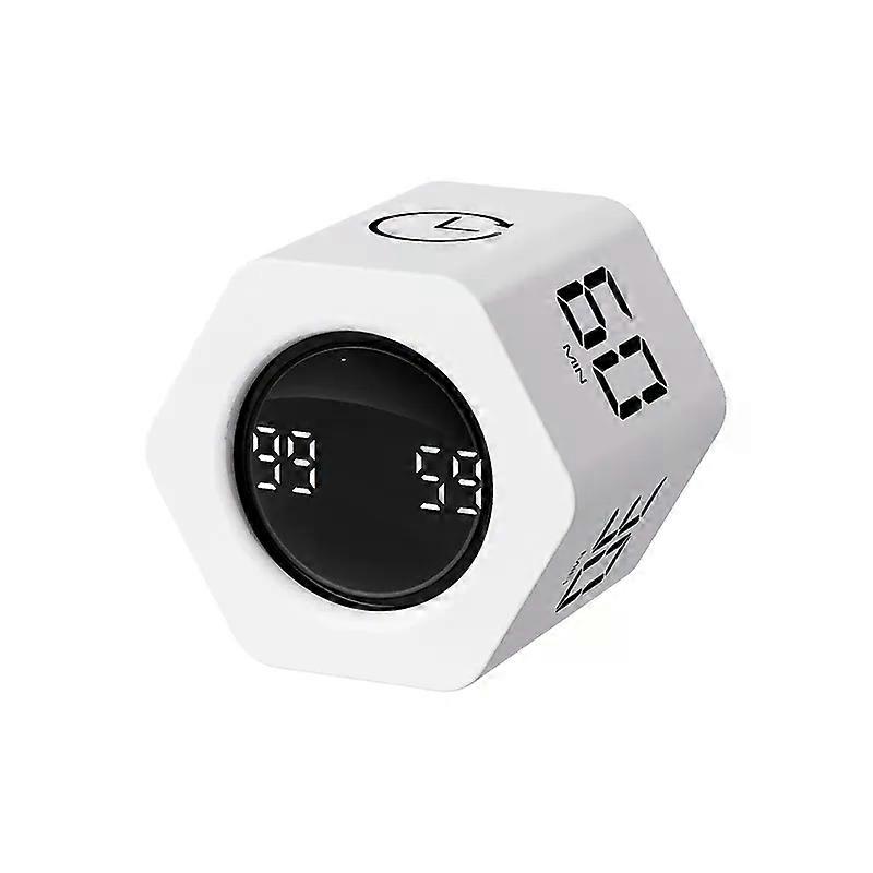 Productivity Timer Productivity Cube Timer Gravity Sensor LED Display 5 Preset Time Girl and Boy Time Management Kitchen Countdown Timer