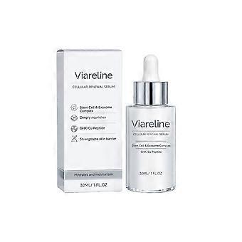 Sérum visage régénérant cellulaire, sérum hydratant et illuminateur au complexe de cellules souches et d'exosomes, peptide GHK-Cu, unifie le teint et rehausse l'éclat
