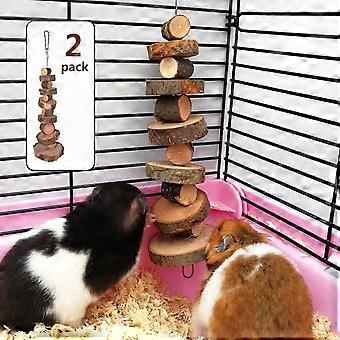 Pack natuurlijke biologische appelhout kauwspeeltjes voor kleine dieren geschikt voor konijnen, chinchilla's, cavia's, hamsters