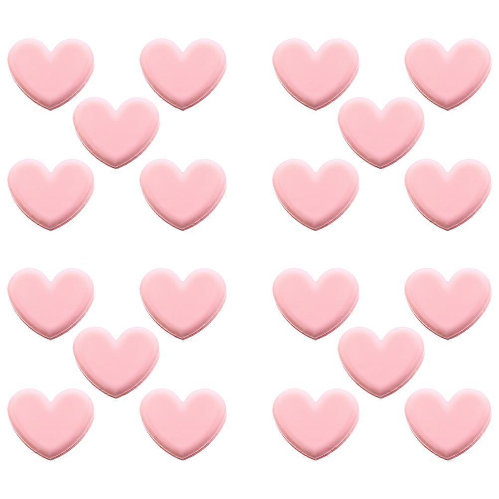 Heart Shape Clips Plastic Snack Clip for Document Organization 20Pcs