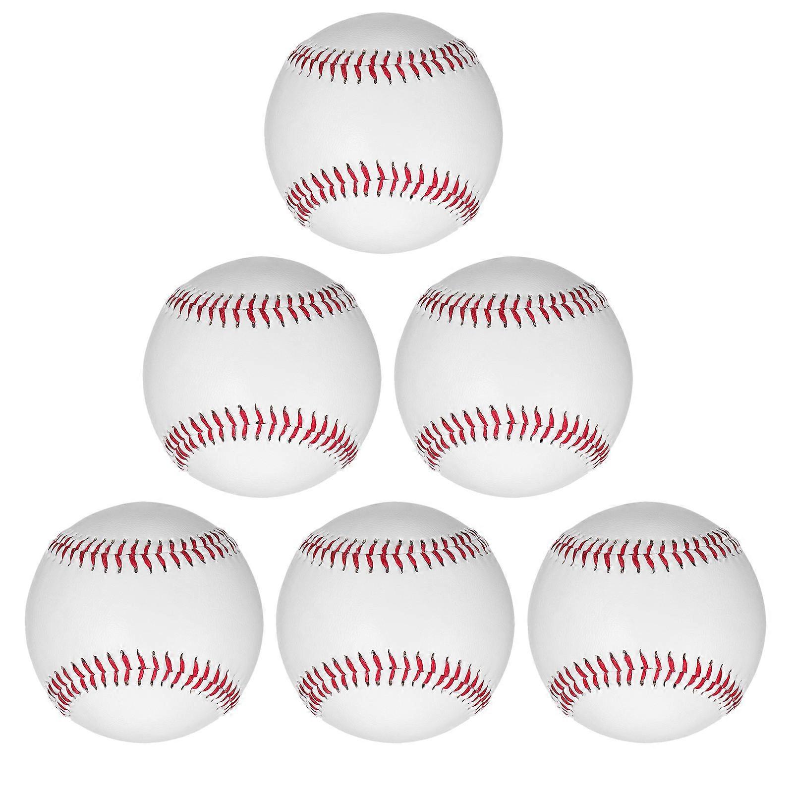 6Pcs Baseball Practice Balls for Throwing and Catching Training Use