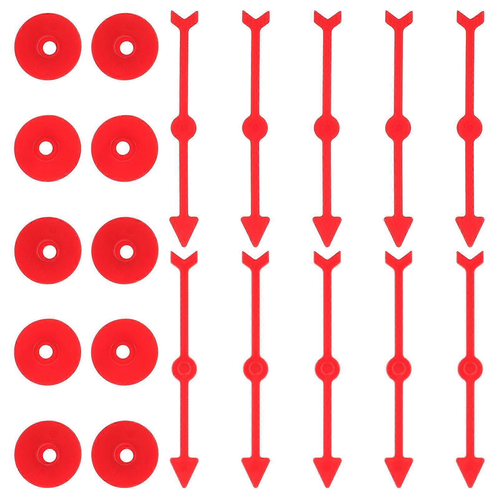 Red Plastic Arrow for Decoration 10Pcs Game Accessory Set