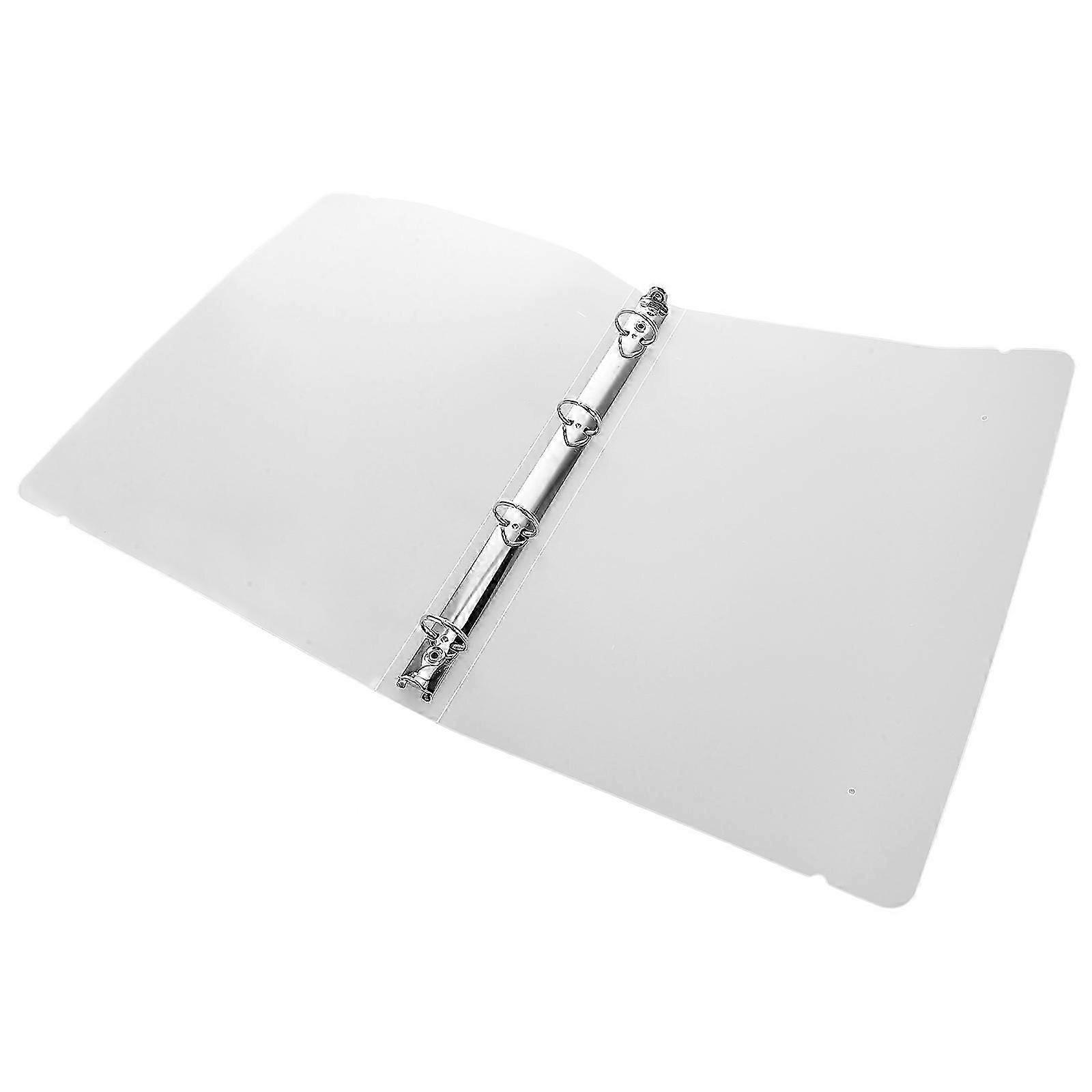 Binder Folder White A4 Paper PP File Folder for Office Use with Clip