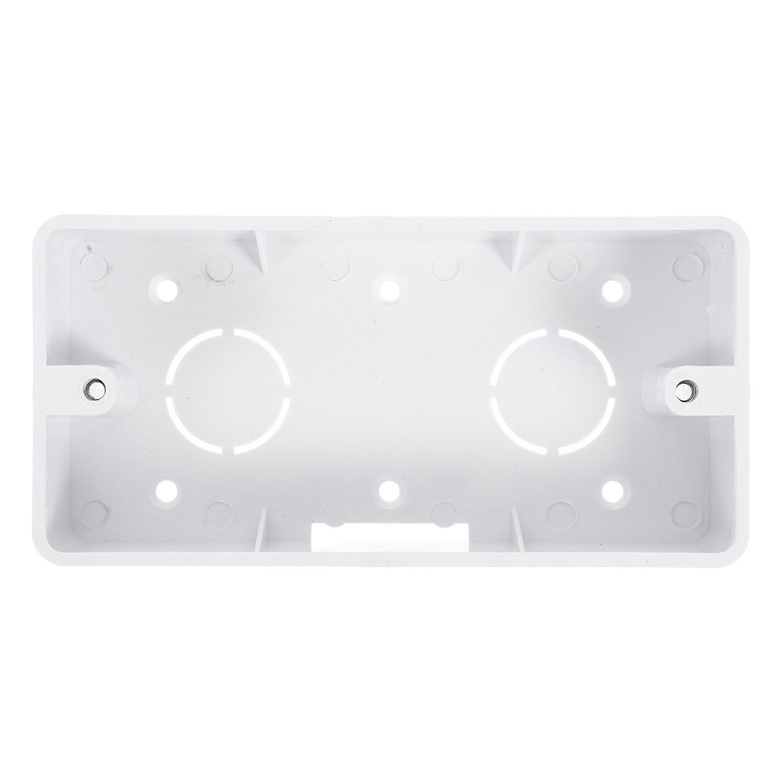Wall Socket Box Standard 118 Mount for Connecting White PVC