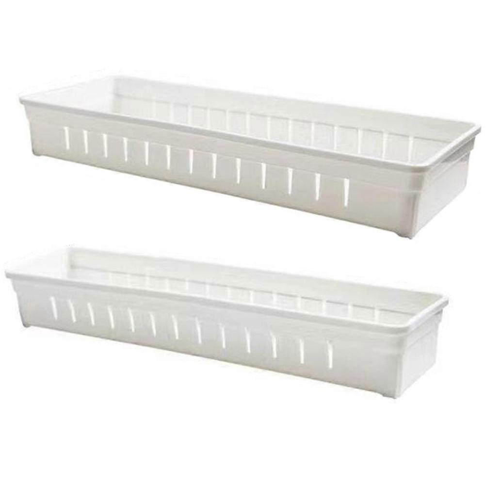 Divider Storage Boxes for Kitchen Utensils with 2Pcs Compartment Containers