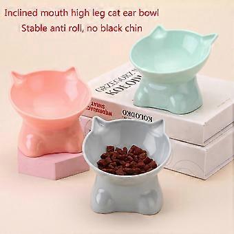 Cat Bowl With Stand Cat Feeder Bowl Cat Raised Bowl Cat Food Water Bowl Pet Feeder And Waterer Tilt Cat Bowl Cat Wat