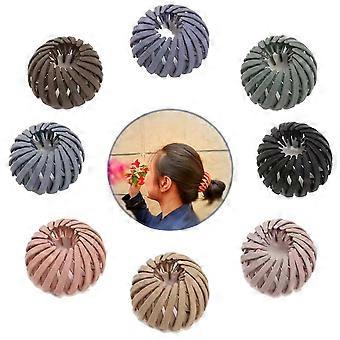 8 Stück matte Vogelnest-Haarspangen, Haargummis, Duttclips, Accessoires für Damen und Mädchen, ausziehbare Duttclips, Vintage-Haarspangen, einziehbar