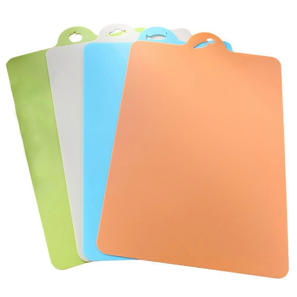 Butcher Block Chopping Board Set Kitchen Bar Bbq Use Flexible Color Coded Avoid 4Pack