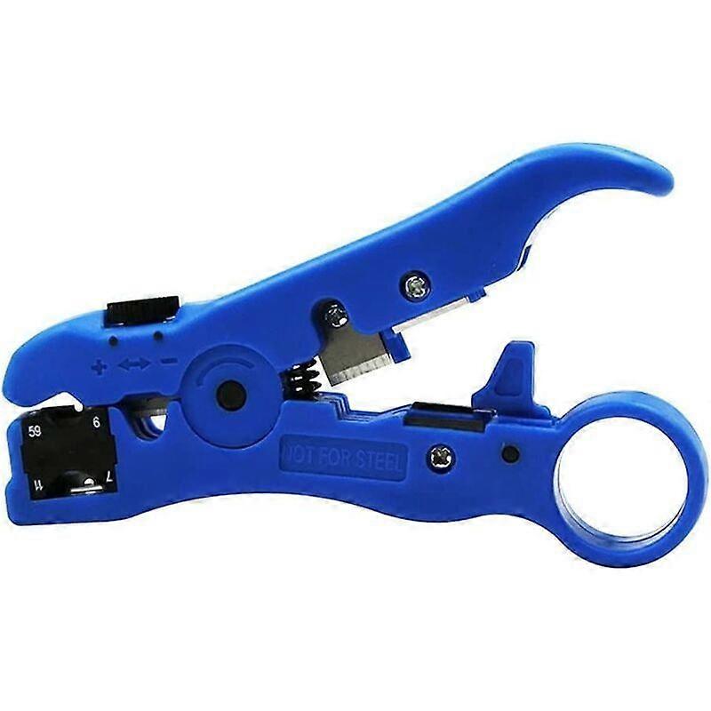 Network Cable Stripping Tool, Coaxial Stripper for RG59 RG6 RG7 RG11, Data Cable Stripper, Adjustable, 1 Piece