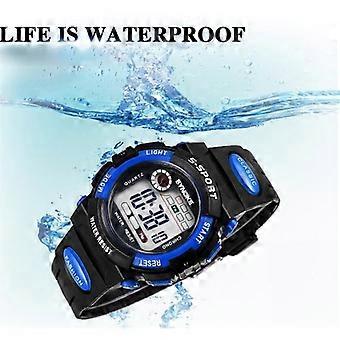 Blue Watches Girls Boys Wrist Digital-Analog LED Sports Waterproof Quartz