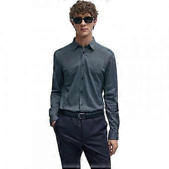 Hugo Boss Mens Roan Kent Oxford Long-Sleeved Button-Down Shirt