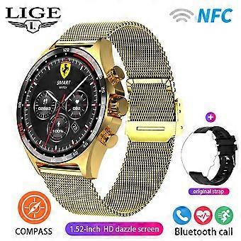 Nieuwe Smart Watch 400mAh Outdoor Kompas Positionering Volwassen horloge NFC Toegangscontrole IP68 Waterdichte Fitness Gezondheid Smartwatch