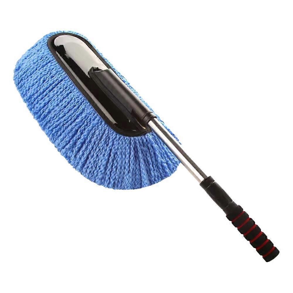 Telescopic Car Wash Brush Blue Extendable Cleaning Tool