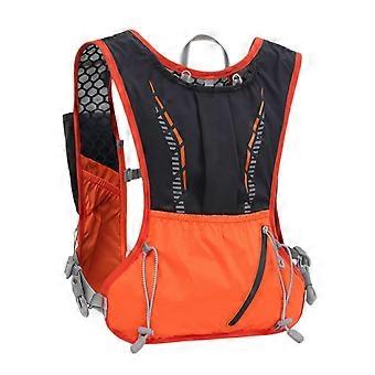 Women's 5L Hydration Pack, Lightweight Running Backpack with Reflective Strip for Trail and Hiking, Orange