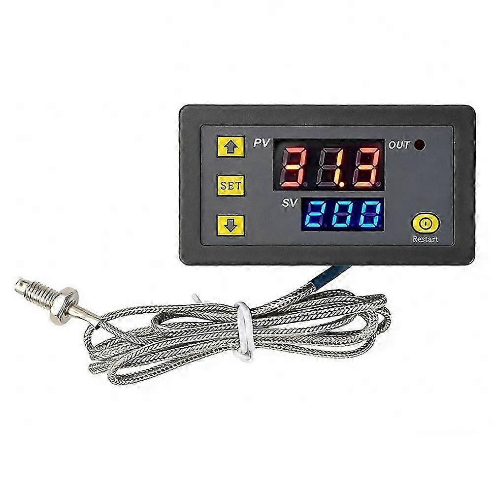 DC12V Digital Temperature Controller K-Type Thermocouple Temperature Control Switch -60-500 Thermoregulator