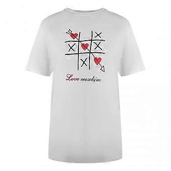 Love Moschino Unisex Adult Tic-Tac-Toe T-Shirt