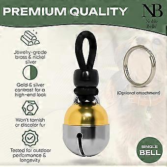 - Handmade in USA, Extra Loud Collar Bell for Cats and Dogs, Premium Brass and
