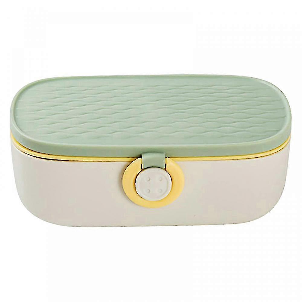 Portable Sewing Box with Sewing Needle and Thread Set (Green)