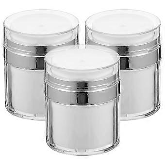 3 stuks Praktische Airless Pomp Potten Lege Lotion Flessen Gezichtscrème Containers