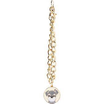 Adjustable PET Collar Cartoon Pendant Small Dog and Cat Neck Chain Gold Chain Design Bell Fashionable PET Supply