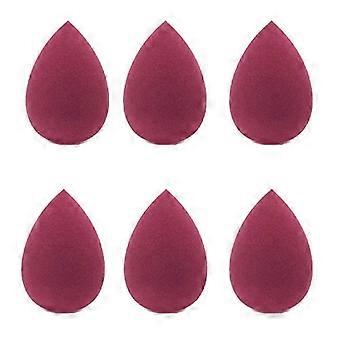 6PCS Make-up und Mixer Schönheitsschwamm Kit - Creme und Puder (rot