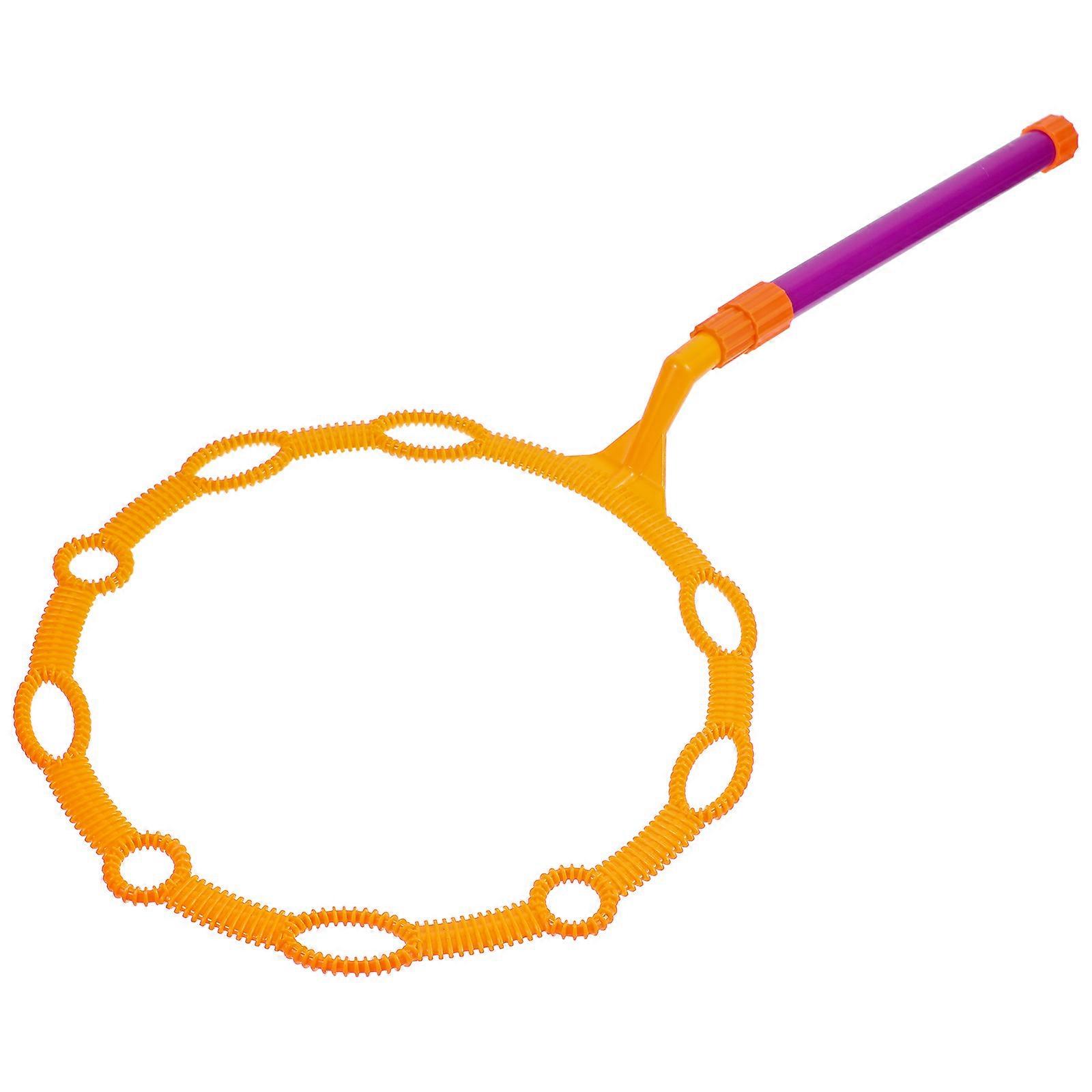 Orange Outdoor Blowing Bubble Tools for Blowing Bubble Large Ring