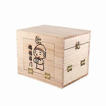 Bird Nesting Chamber with Viewing Panel Softwood Wood Wooden Breeding Box with