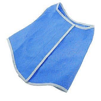 Pet Cooling Dog Ice-cooling Harnas Pet Mesh Vest met Tape - Maat M (Blauw)