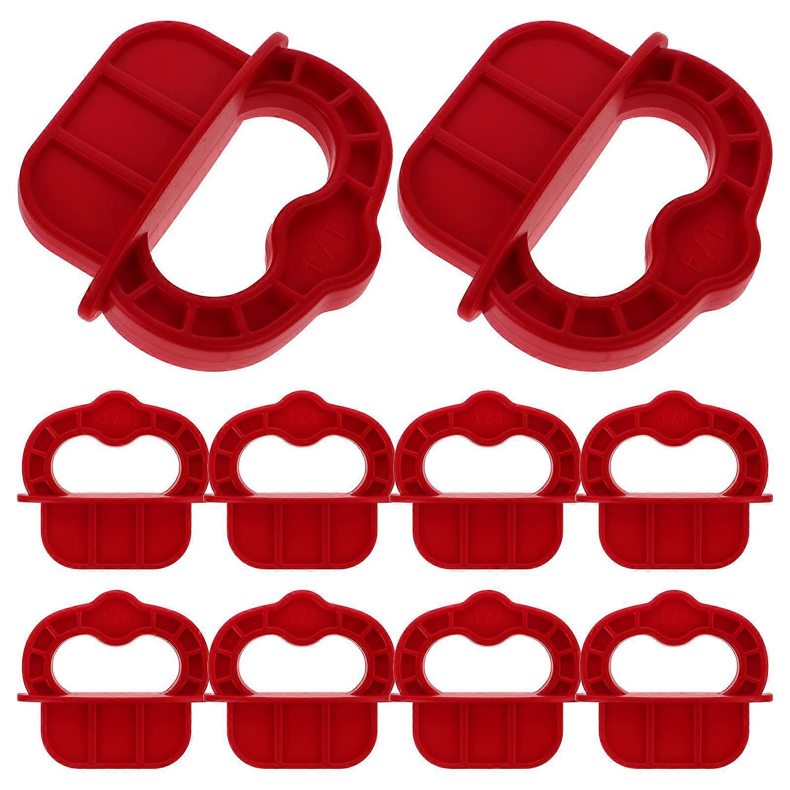12pcs Decking Board Spacer Anéis de alinhamento Decking Ferramentas portáteis de deck 1/4 polegadas