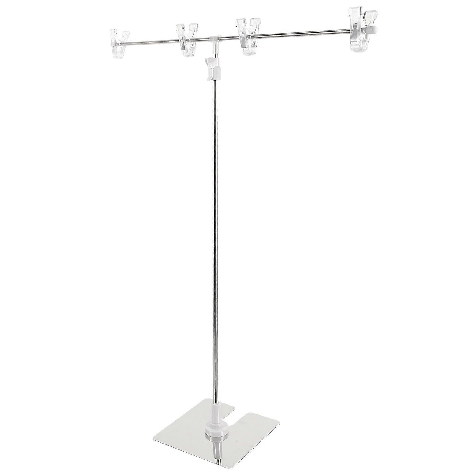 T-shaped Height Adjustable Poster Stand Advertisement Displaying Stand Poster Display Rack