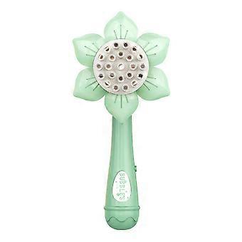 Electric Sunflower Bubble Maker Wand 23 Holes Flower Shape Kids Handheld Automatic Bubble Blower Machine Toy Boys Girls Birthday Gift