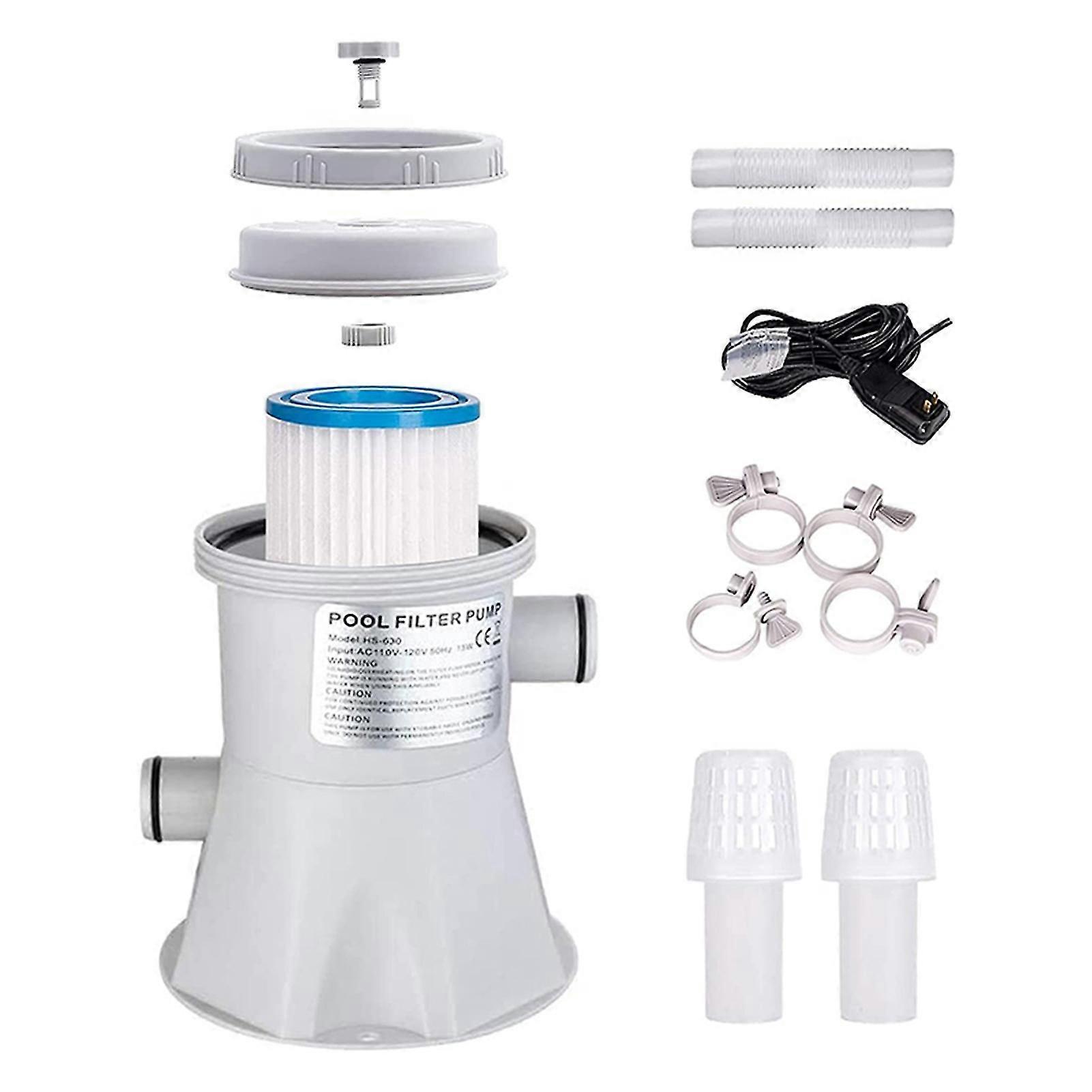 reusable pool filter device electric circulating pump