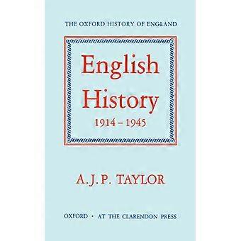 História da Inglaterra 1914-1945 - TAYLOR - Capa dura - Livro em inglês - História