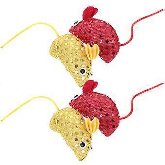 Cat Mouse Toys Interactive Chew Toy Kitten Supplies 16Pcs Assorted Color