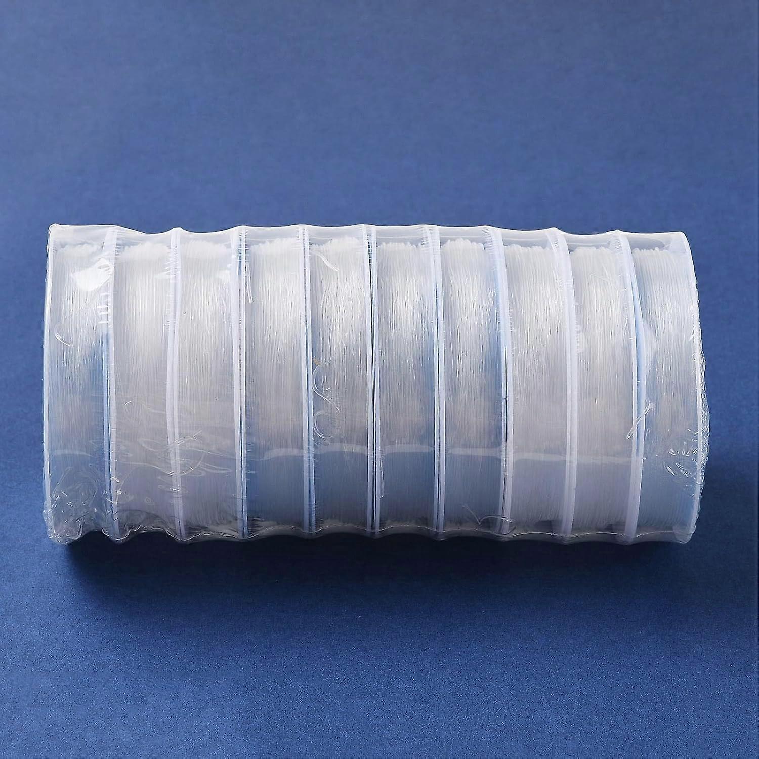 Round Elastic String Elastic Beading Thread for Stretch Bracelet Making Clear 0.5mm 15m/roll
