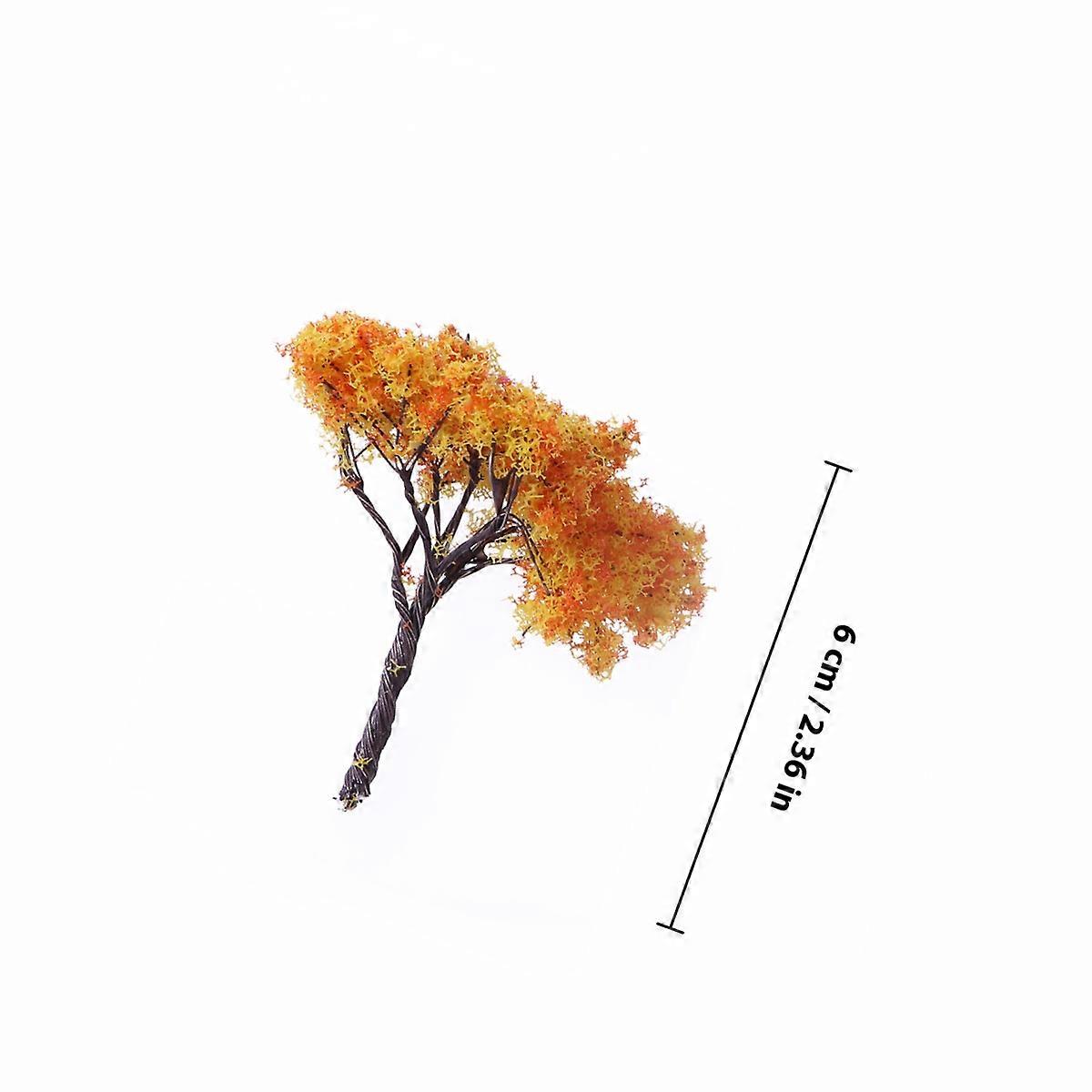 Simulation Tree Mini Trees for Decoration Use 10Pcs Plastic Garden Decorations