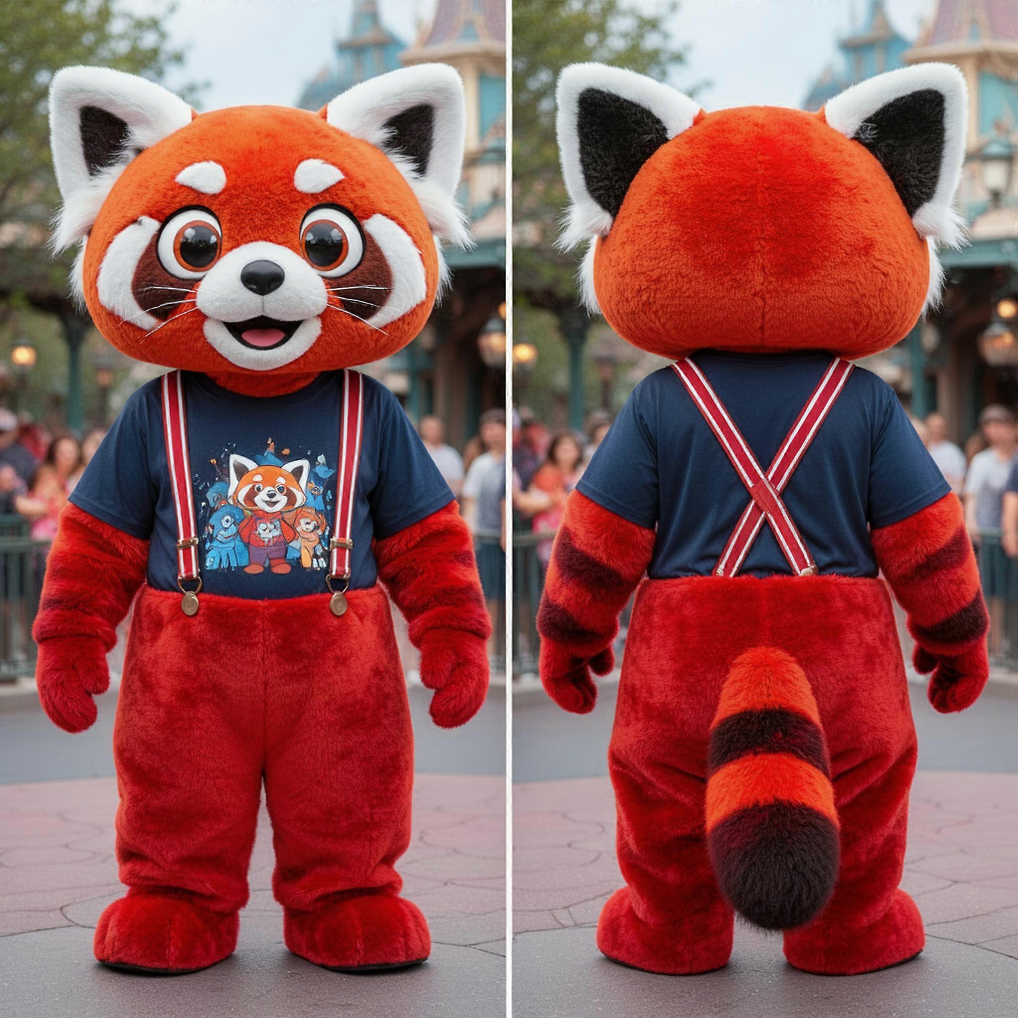 MASTICOT Crimson Plush Red Panda Mascot