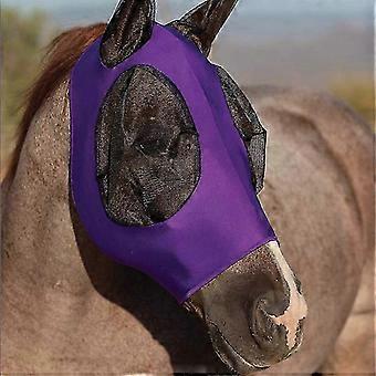 Mimigo Super Comfort Horse Fly Mask Horse Mask With Ears Smooth And Elasticity Fly Mask With Uv Protection YTQ