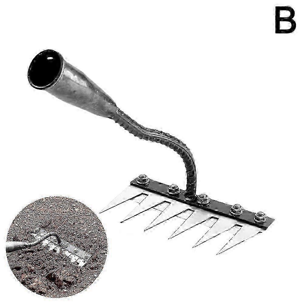 7 Teeth Sturdy Carbon Steel Weeding Rake