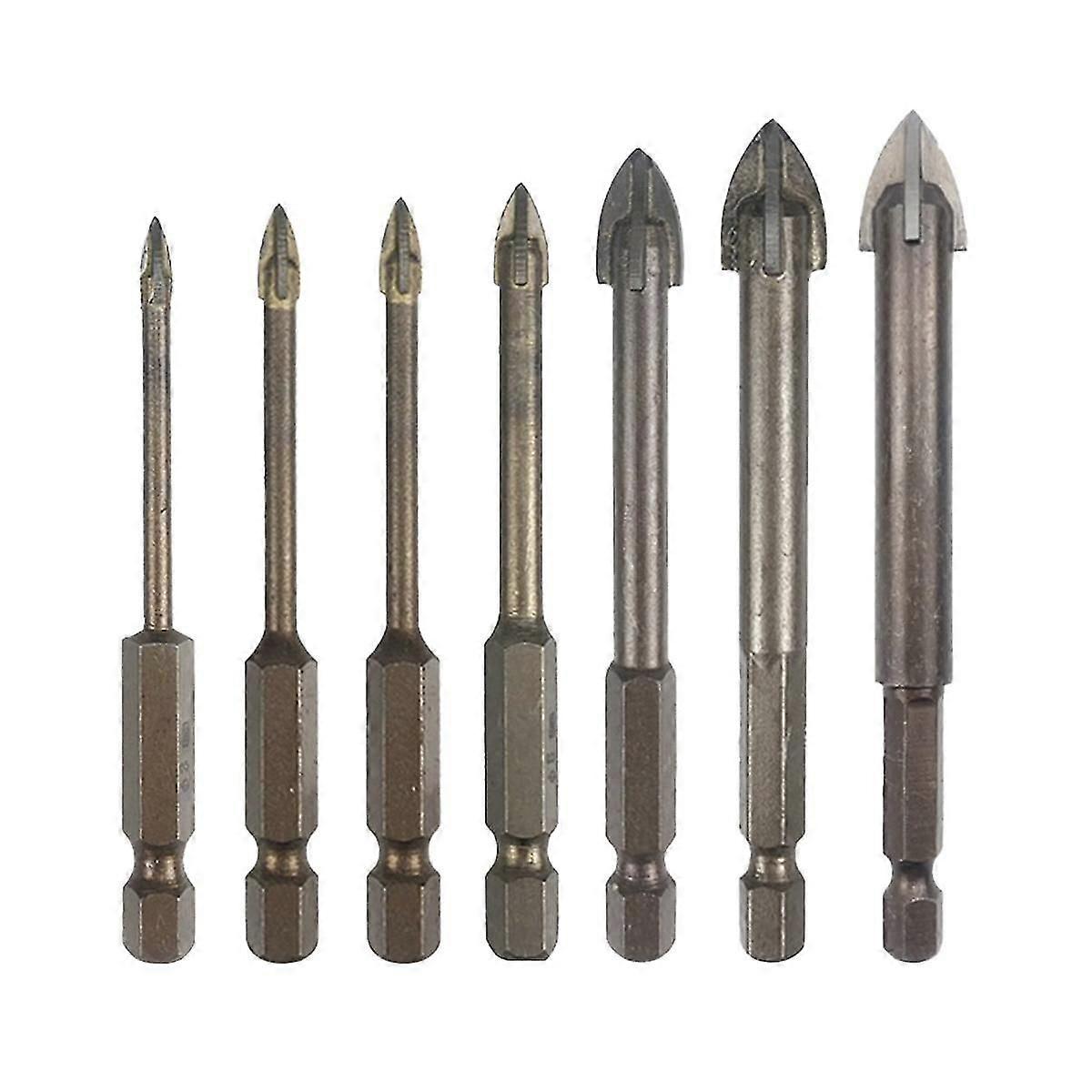 Tile Drill Bit Concrete Cement Drill Bit Multi-function Punch Hole Opener Four-edged Triangular Dri