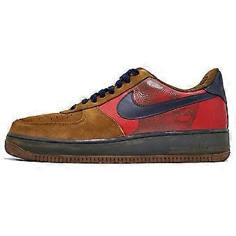 Nike Air Force 1 Slip Resistant Slip Resistant Low top Skateboard Shoes Men's Brown Red 25th Anniversary 315181-241