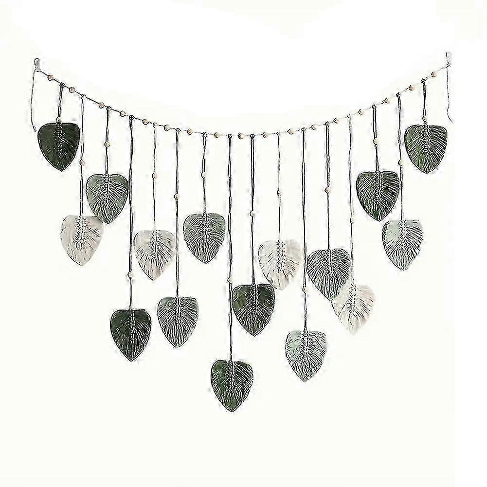 Cotton Rope Leaf Macrame Wall Decor