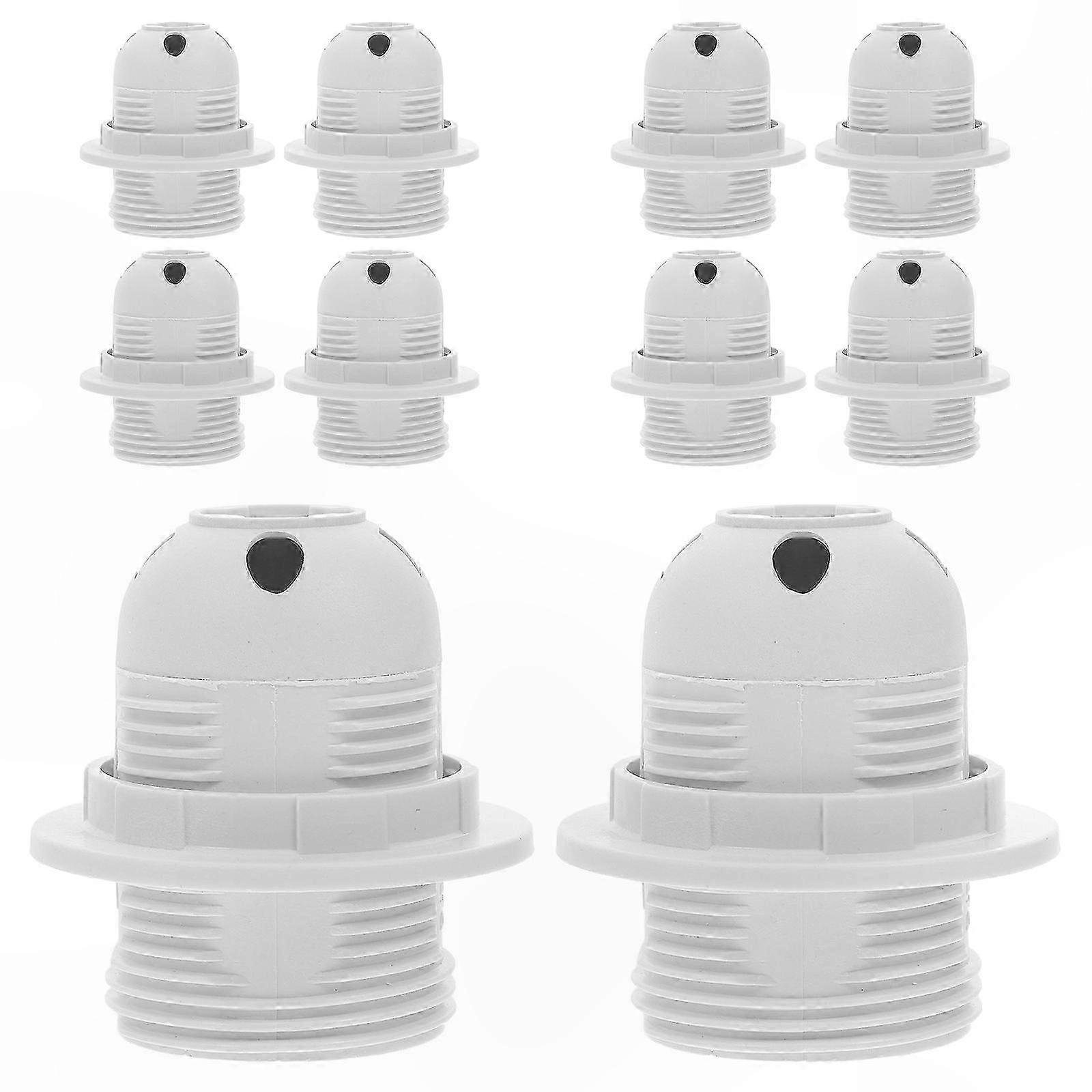 Flexible Lighting Solutions | 30Pcs White E27 Threaded Lamp Sockets