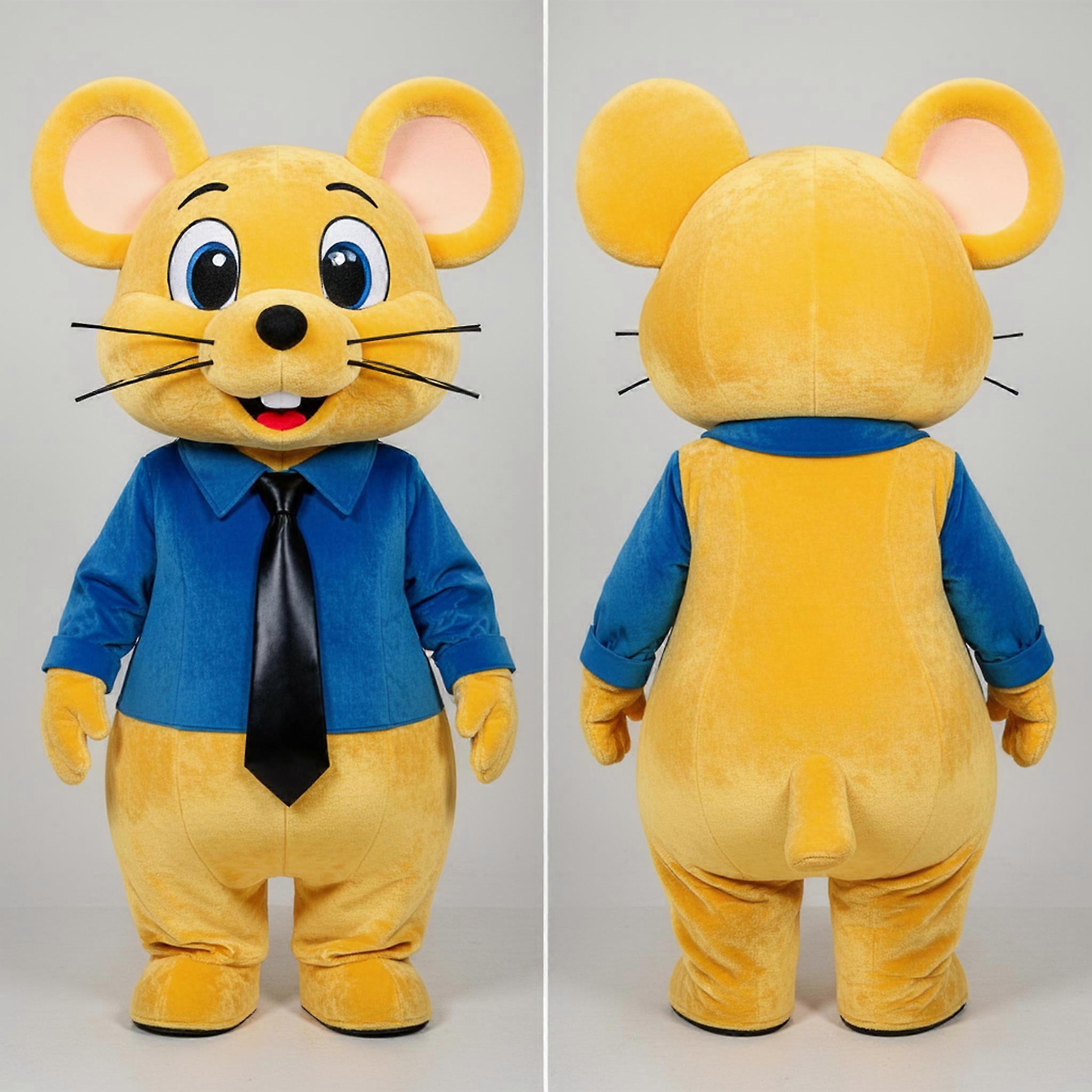 MASTICOT Golden Plush Cartoon Mouse Mascot