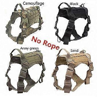 Hlraizz   Military Tactical Dog Harness Pet Training Dog Vest Adjustable Metal Buckle Thickening Material Medium Large Dog Vest