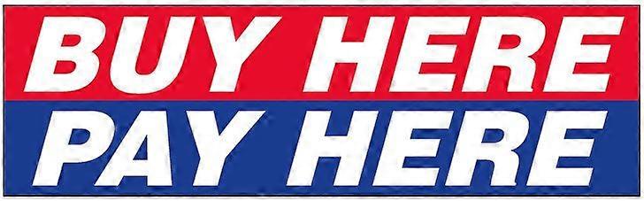 BUY HERE PAY HERE Banner FB0744