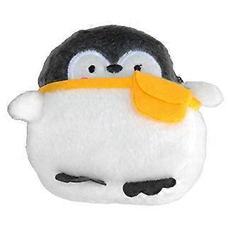 Cute Penguin Plush Coin Purse and Lipstick Holder Pouch with Soft Interior for Makeup or Travel