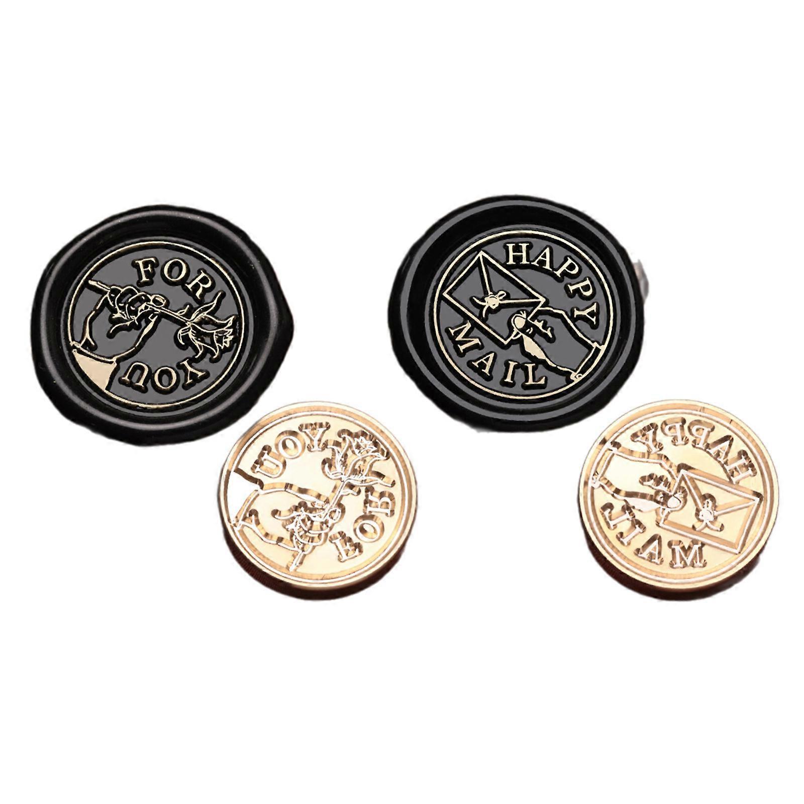 2.5cm Engraved Brass Seal Head