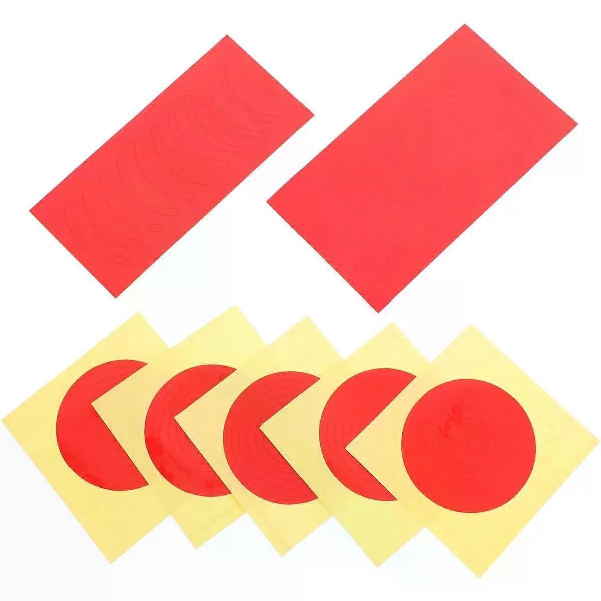 7 Sheets Pressure Gauge Indicator Labels, Adhesive Decals