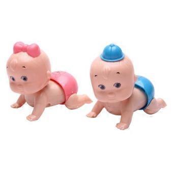 Cute Windup Crawling Crawl Boy Girl Doll Toy Birthday Gift